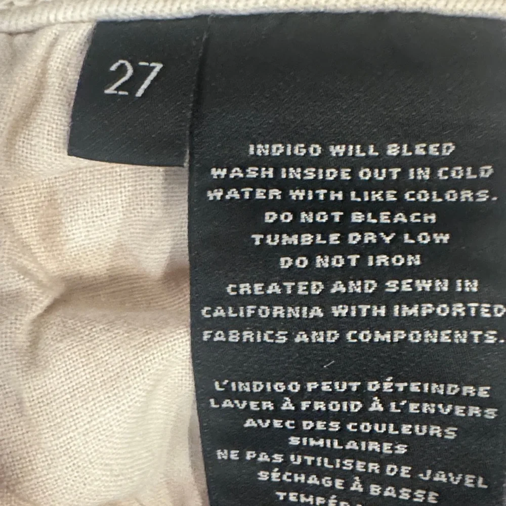 J Brand Women's Distressed Cream Ankle Jeans - Picture 16 of 16